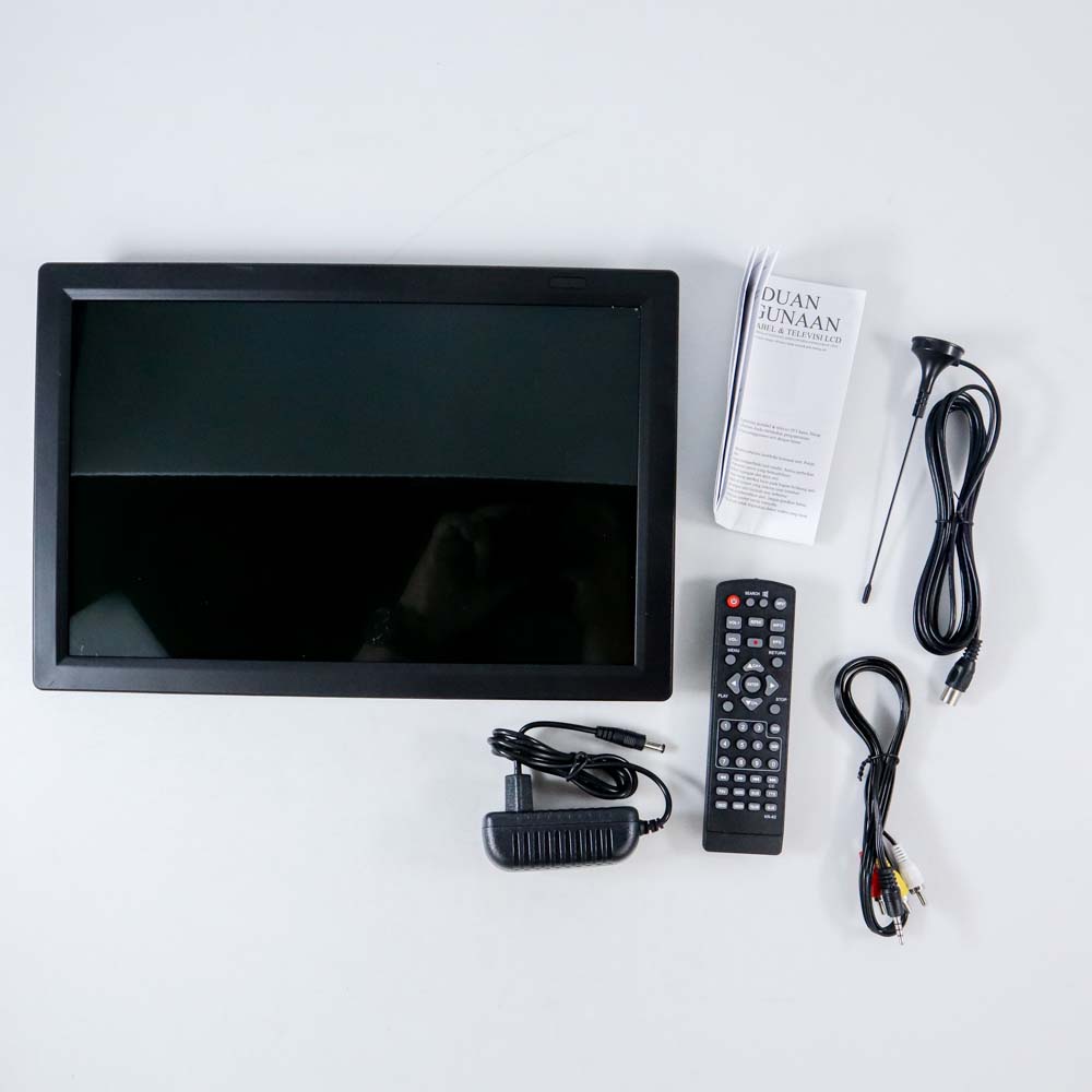 Taffware Portable Digital TV Monitor 10 Inch 12 Inch 14 inch 15.4 inch DVB-T2 - Taffware D10 D12 D14 D16 DTV Monitor Portabel TV Kecil TV Camping TV Mobil TV pakai Battery TV Pake Baterai TV Traveling