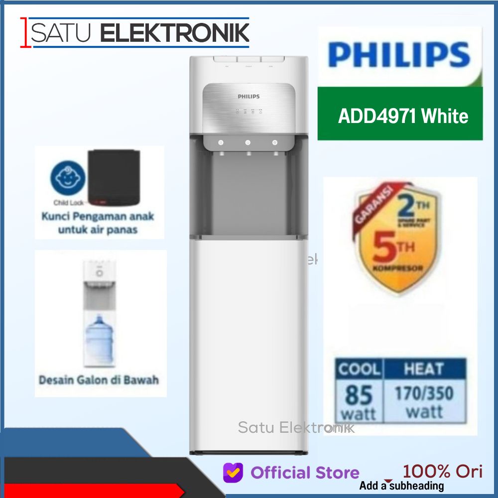 PHILIPS ADD4971 Dispenser Galon Bawah