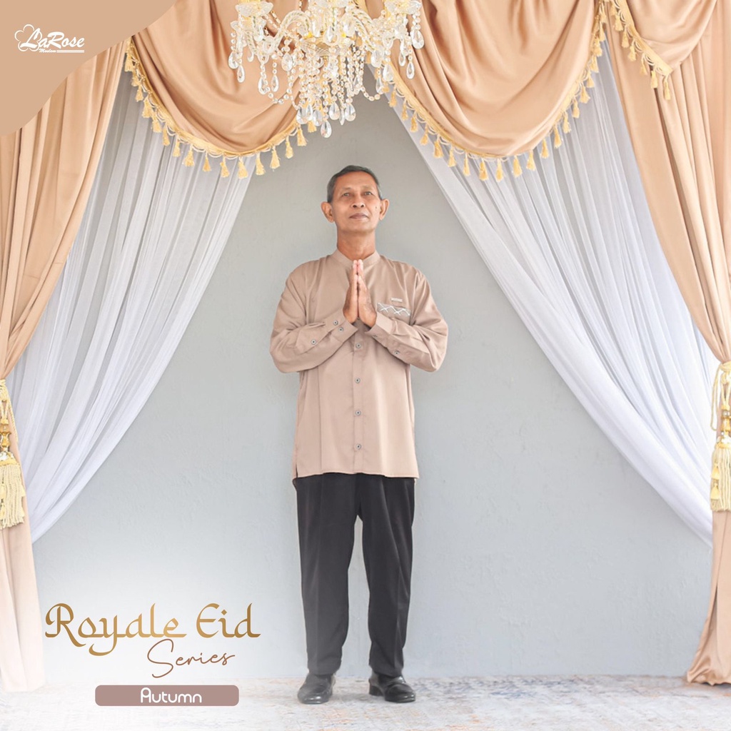 Royale Eid Series Fashion Muslim Sarimbit Keluarga Lebaran Koko Pria Murah Terbaru by Larose Moslem
