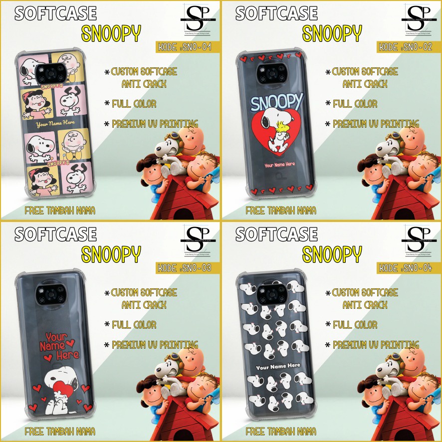 Softcase Snoopy Softcase iPhone 11 12 13 MINI PRO PROMAX 7 8 SE 2020 XR X XS XSMAX