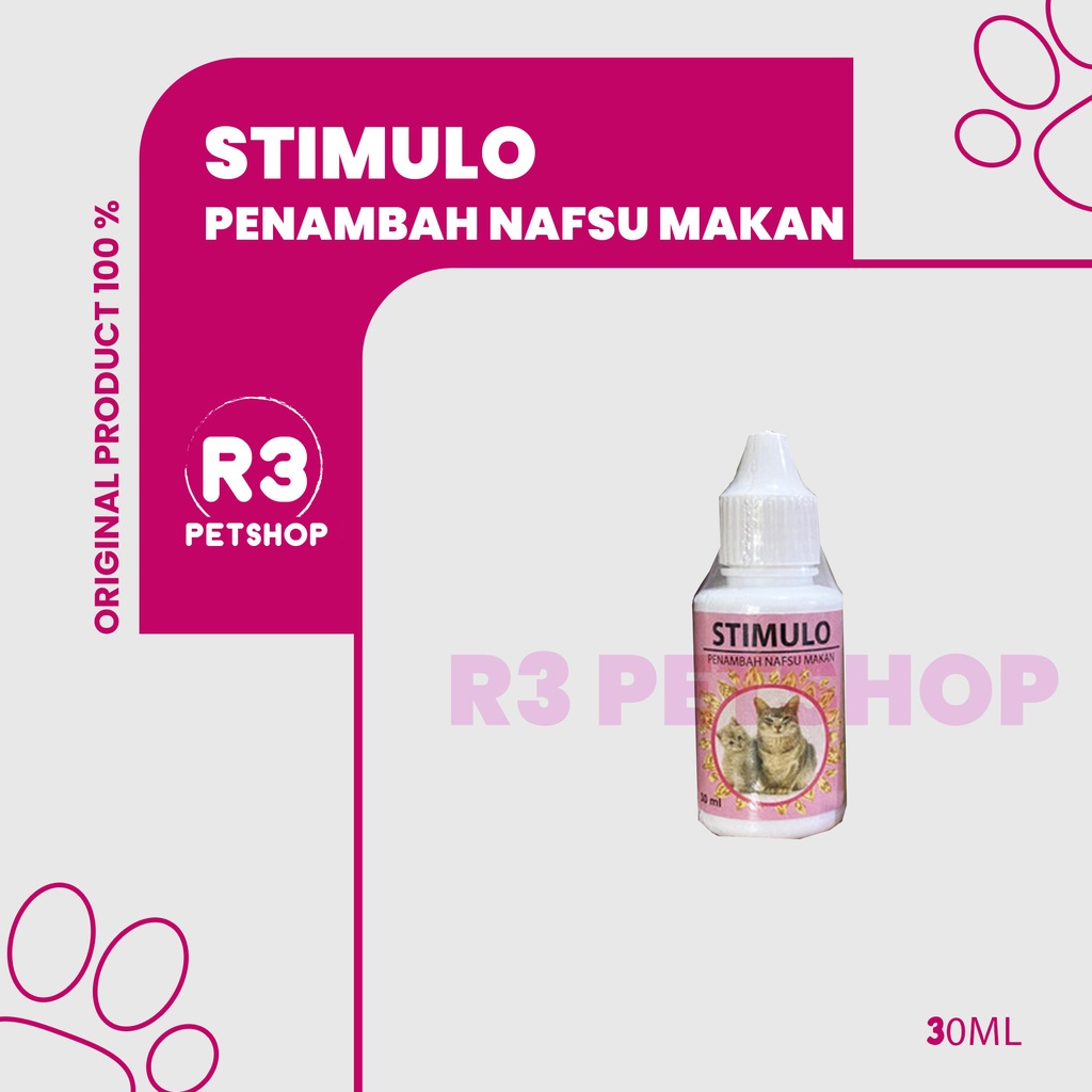 Vitamin Penambah Nafsu Makan Kucing &amp; Meningkatkan Daya Tahan tubuh - STIMULO 30ml