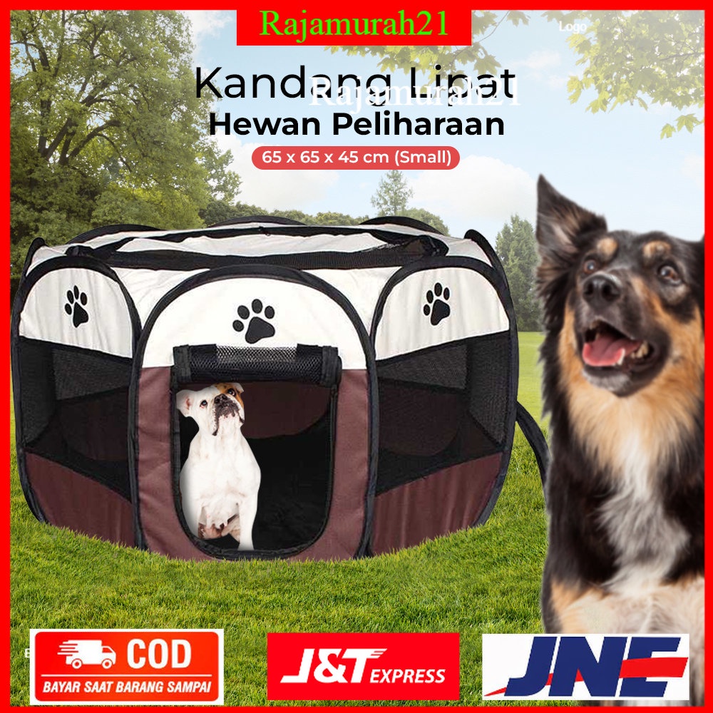 VOOPET Kandang Lipat Hewan Peliharaan Pet Cage Folding Small - 7RHXW1CF