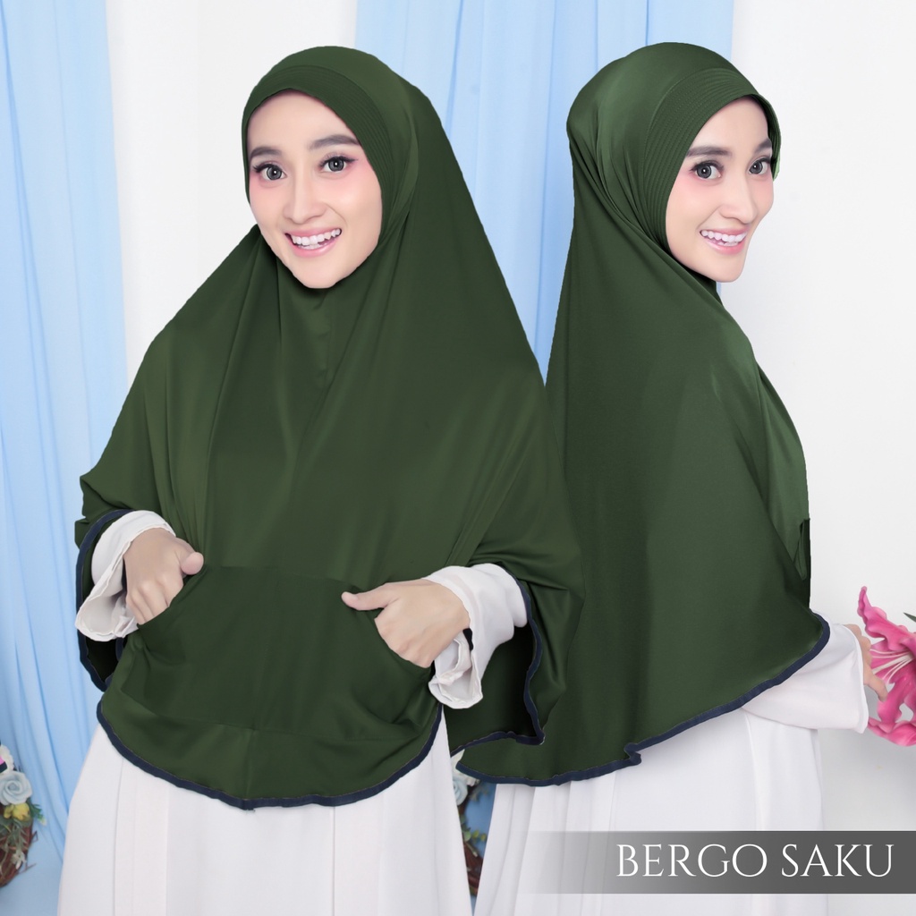 Kerudung INSTAN JUMBO SAKU / JILBAB SAKU JERSEY / HIJAB SAKU MURAH / HIJAB BERGO KHIMAR SAKU