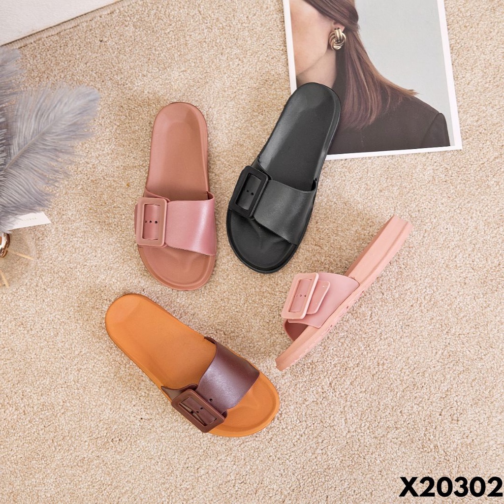 SANDAL SELOP WANITA WANITA FLEKSIBEL BAGUS CAKEP TRENDY BAHAN RUBBER BERKUALITAS IMPORT 20302