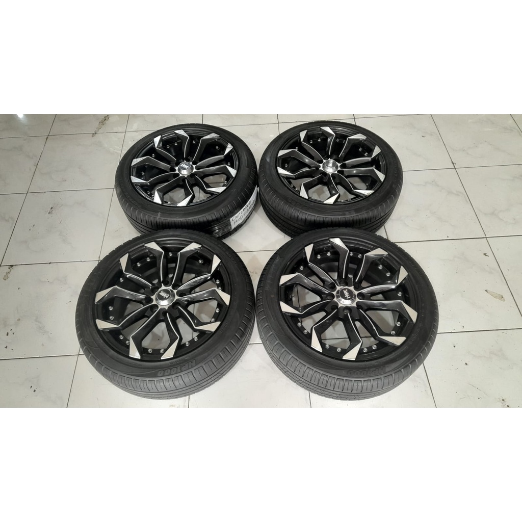 Velg Mobil Racing Ring 16 LABANG HSR R16X7 Baut 4 ET40 BAN 195 50 R16
