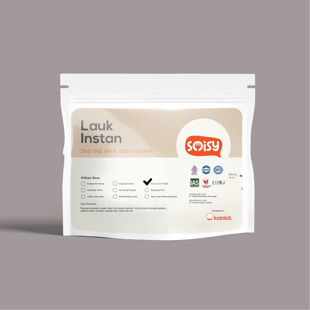 

SOISY Lauk Instan Empal Suir Pedas