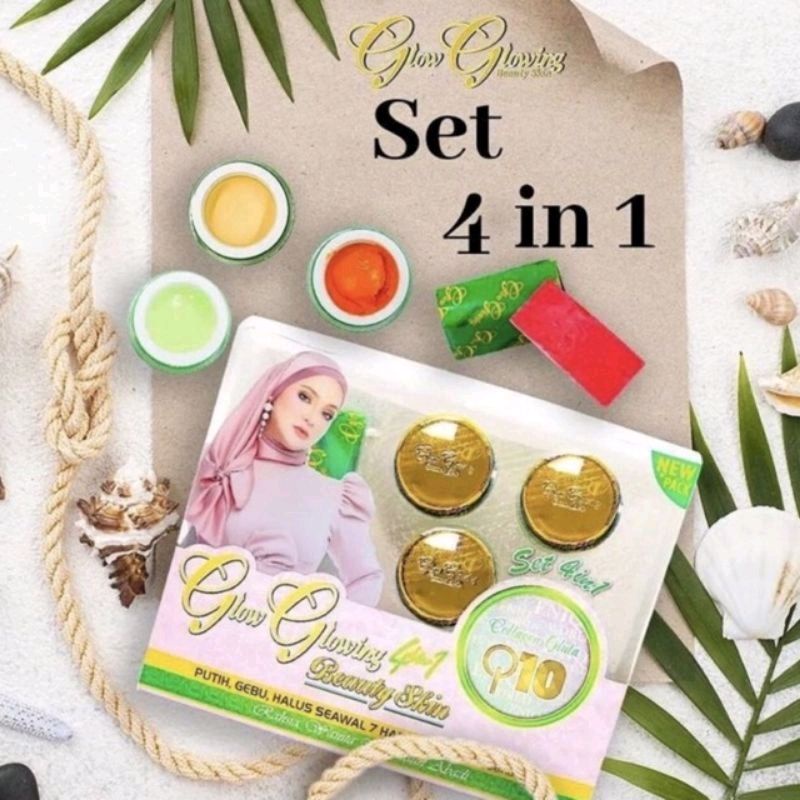 GG GLOW GLOWING SKINCARE 4in1 / 5in1 ORIGINAL FREE GIFT