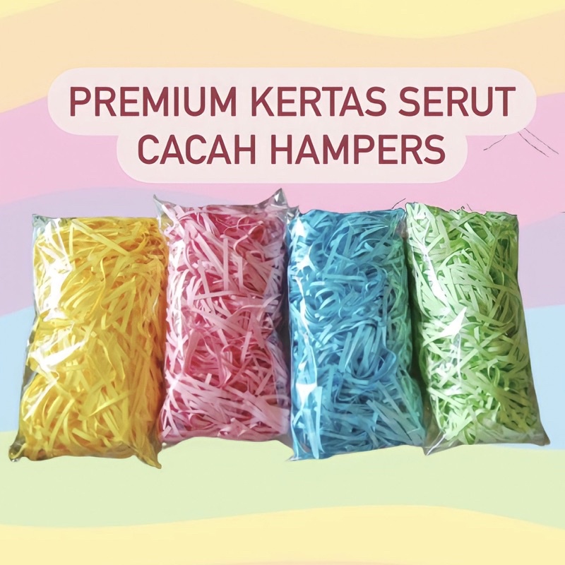 

PREMIUM KERTAS CACAH / KERTAS SERUT / PAPER SHREDDED / KERTAS HAMPERS PACKING