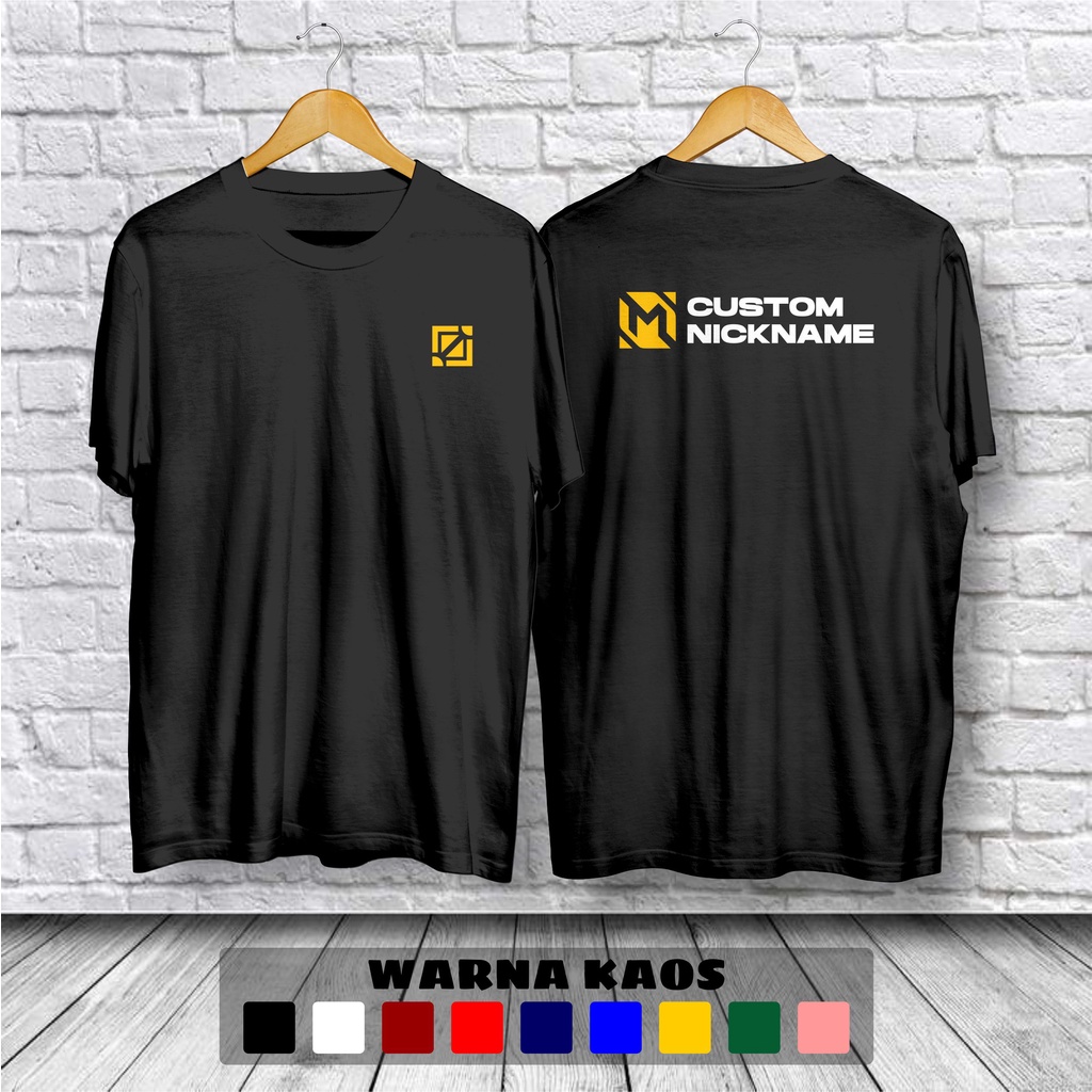 Kaos Mobile Legend Role Jungler Custom Nama Baju Distro