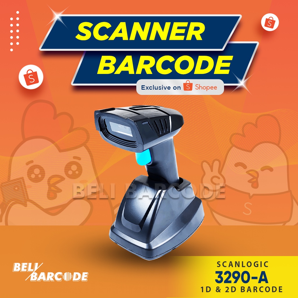 NEW SCANNER BARCODE 2D SCANLOGIC CS 3290 A / CS-3290 A E-FAKTUR WIRELESS