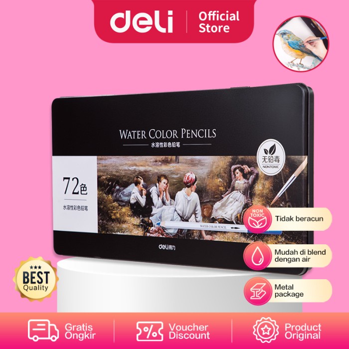 

DELI - 6523 / Pensil Warna Ajaib Isi 48 / Alat Lukis Murah Berkualitas