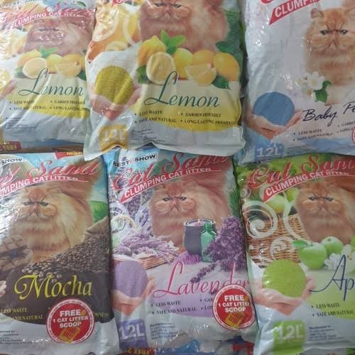 expedisi pasir gumpal wangi untuk Kucing catsand 12liter ALL VARIAN
