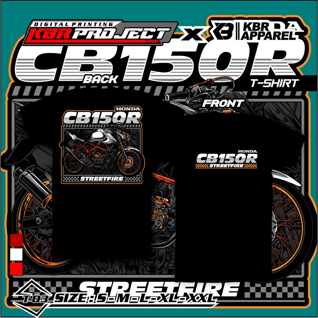 [COD] KAOS RACING X CB 150R KAOS COMBED SABLON PRINT DTF KAOS SUNMORI RACING T.03
