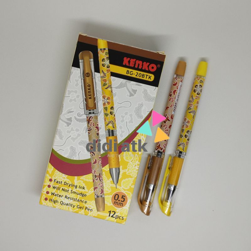 

Pulpen Gel Kenko BG-20BTK 0.5mm 1 Pak (12 Pcs)