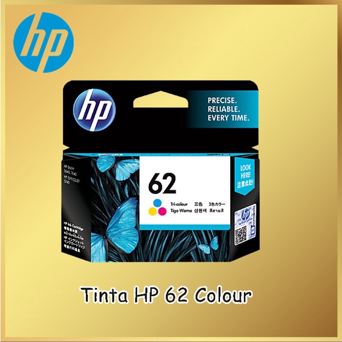 Tinta HP 62 Colour Original tinta printer HP ori