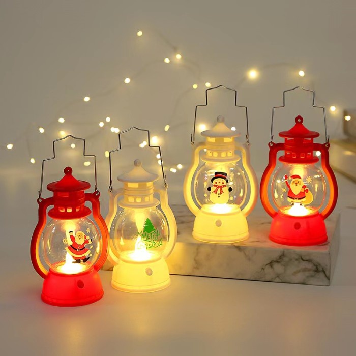 GROSIR Lampu Lilin Petromax Lentera Natal Dekor Natal Murah Souvenir Christmas LC1882  Ornamen Natal Harga grosir Termurah