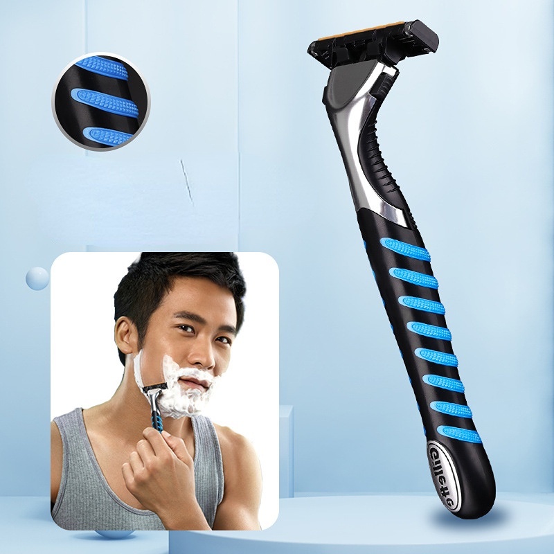 Alat Cukur Manual gillette Vector3/Alat Cukur Geely Pria/gillette vector