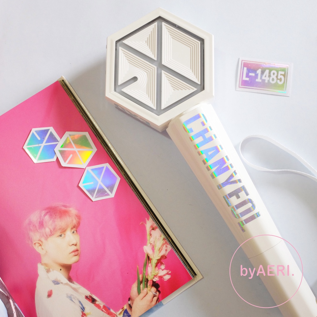 EX O NAME HOLOGRAM CUTTING STICKER