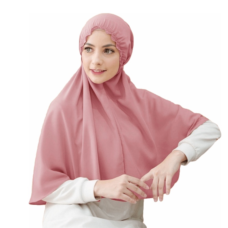 Bergo maryam kerut , tali belakang , bahan diamond