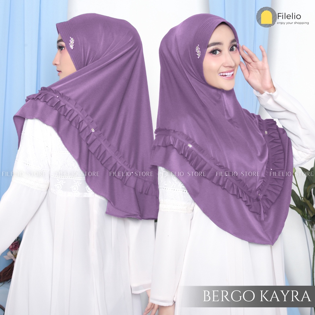 ALFATIHSTORE / bergo kayra rempel / Hijab Rempel Madu / Bergo Instan / kerudung jersey rempel Kriwil / Jilbab Bergo Hamidah Jersey | Bergo Sport Jersey Premium