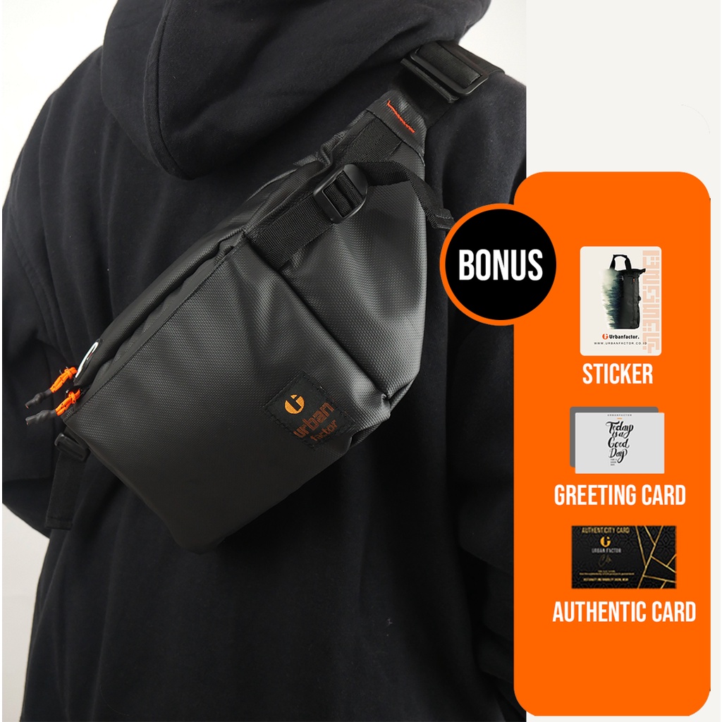 Waist Bag Pria  urban factor  Colombano Tas Selempang
