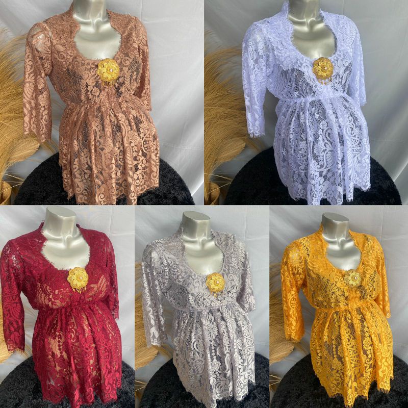 Kebaya Bali By Ani Kebaya Hamil Metalik Segilima