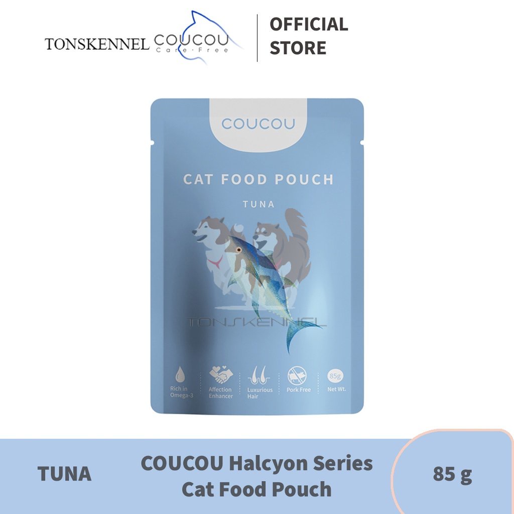 COUCOU Tuna 85 gr Halcyon Series Cat Food Pouch Makanan Basah Kucing COU COU