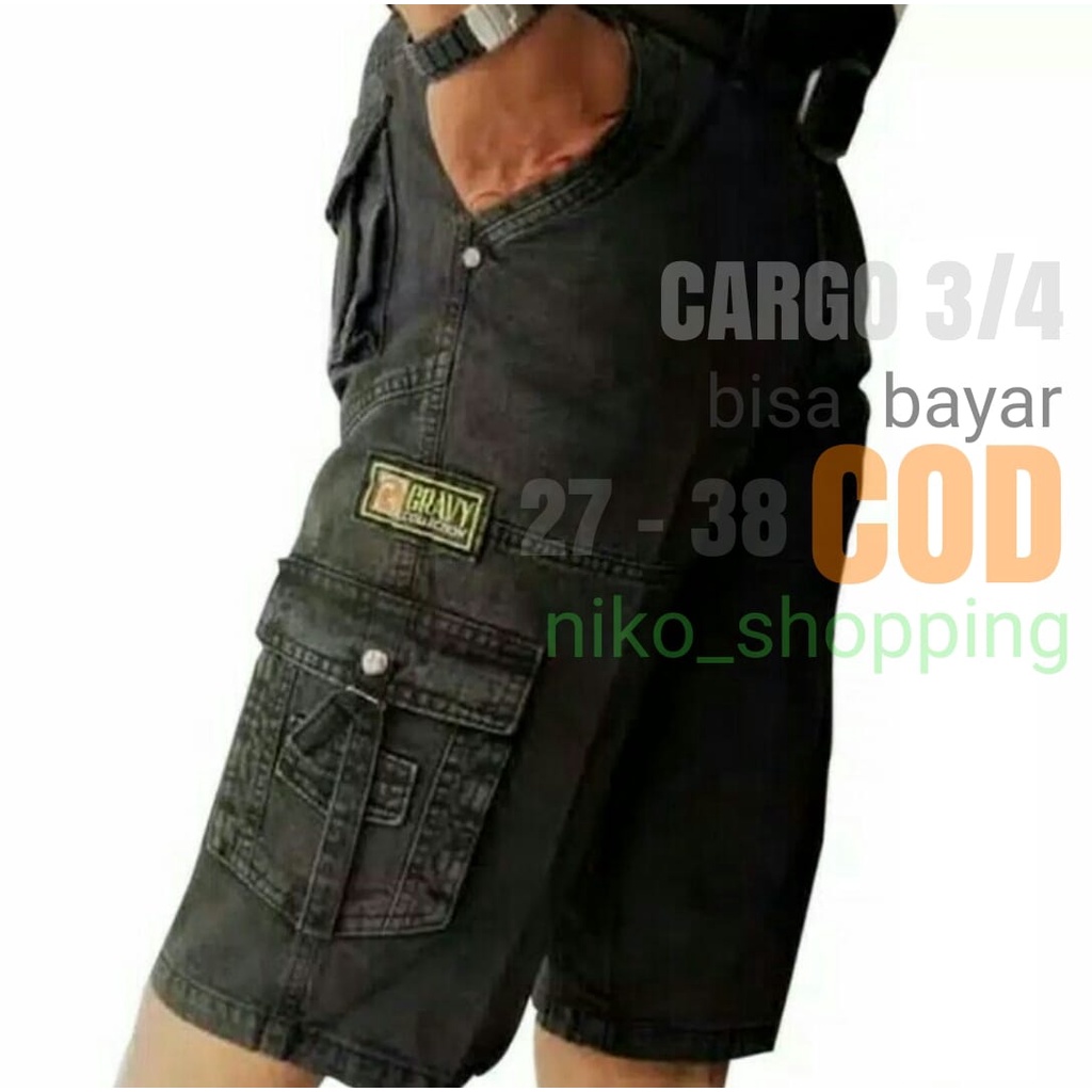 Celana Pendek Cargo D'KARVER 3/4 Bawah Lutut