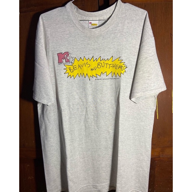 vintage tshirt beavis and butthead MTV LOGO 1996