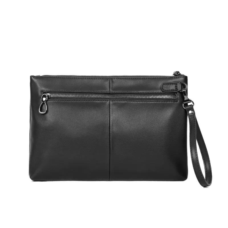 Clutch Pria XZ5 Wanita Kulit Tas Selempang Costum Nama Logo