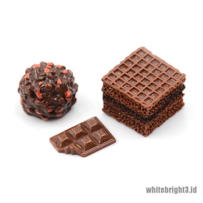 Eries White3 30Pcs Miniatur Makanan Penutup Skala 1 12 Un