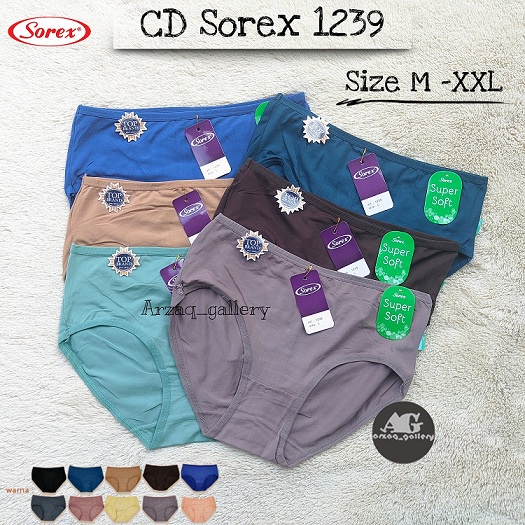 6 Pcs - Sorex 1239 | CD SOREX | Celana Dalam Wanita / CD / Sorex / Celana / Celana Dalam Super Soft / 1239