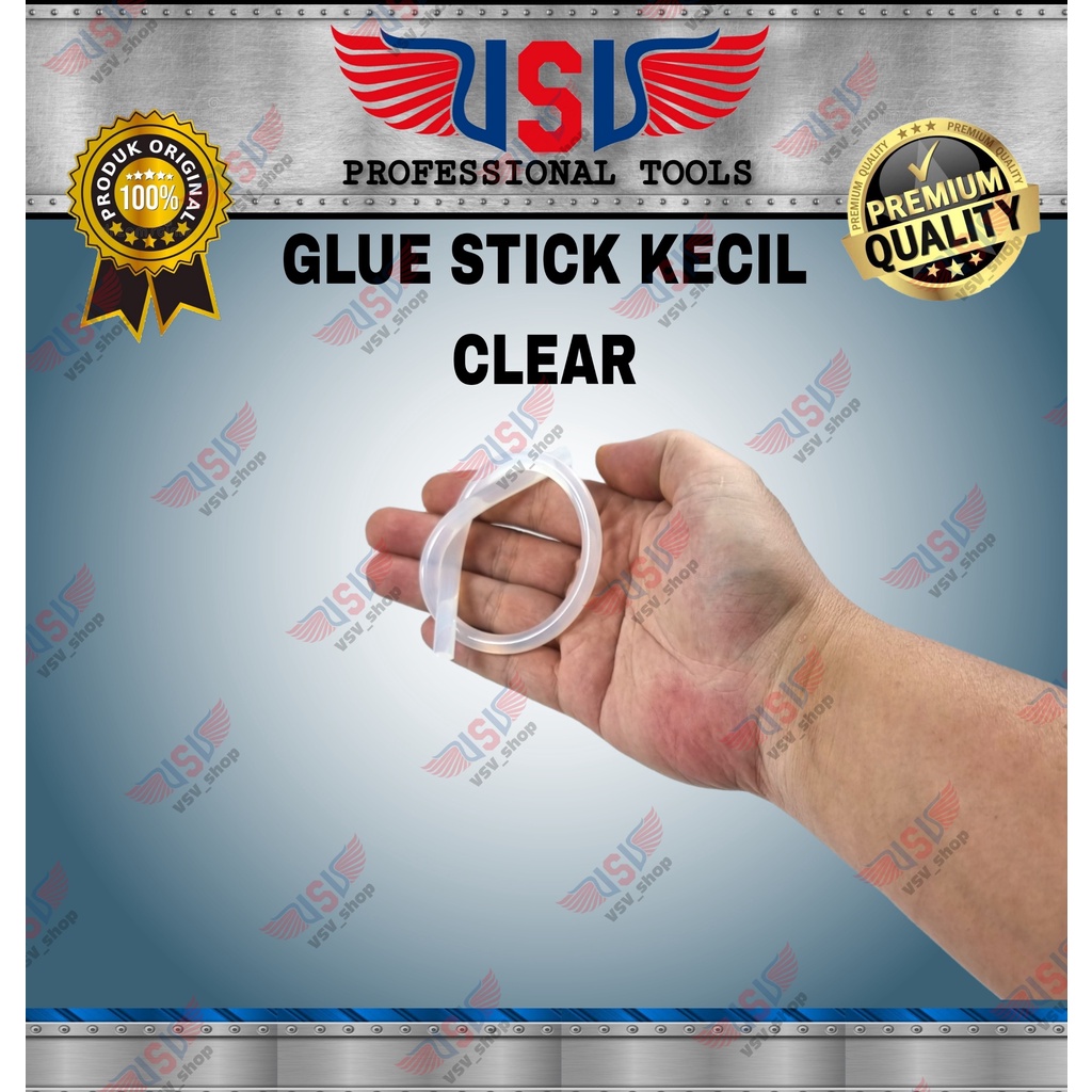 VSV Lem Stik kecil Glue Stick Kecil Isi Ulang lem Tembak kecil Bening 7.4mm 500Gram