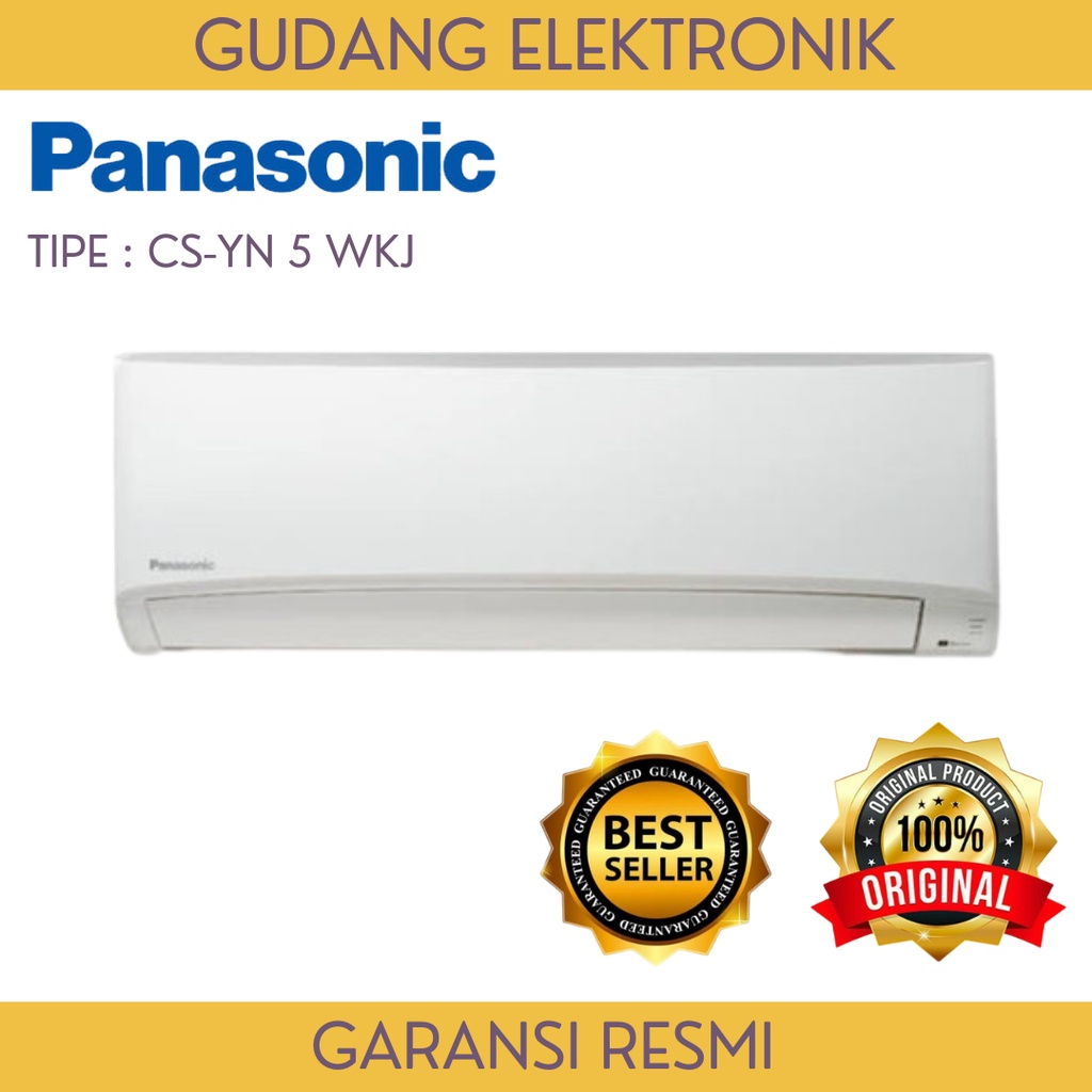 AC PANASONIC 1/2 PK - CSYN-05WKJ - INDONESIA + PASANG PIPA 3M - FREE ONGKIR SERANG KOTA