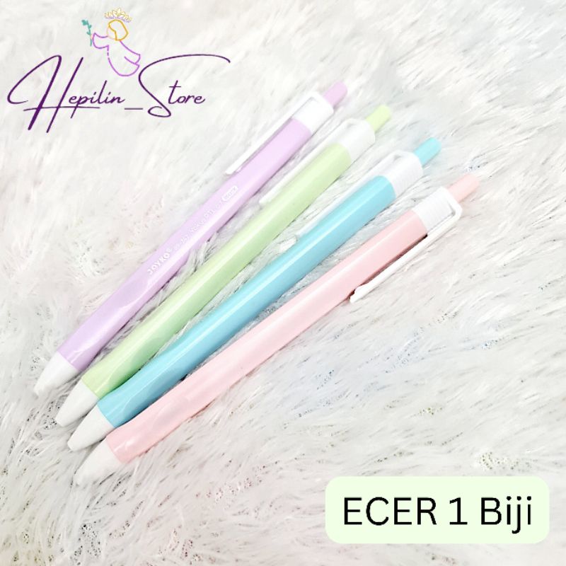 

Bolpoin TINTA HITAM Joyko Ecer / Pulpen Joyko VOKUS BP-338 / Ballpoint Joyko 0.7 mm Body Warna Warni Pastel/ Bolpen Joyko Murah