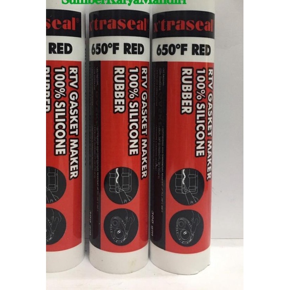

Xtraseal Red RTV Silicone 650• F