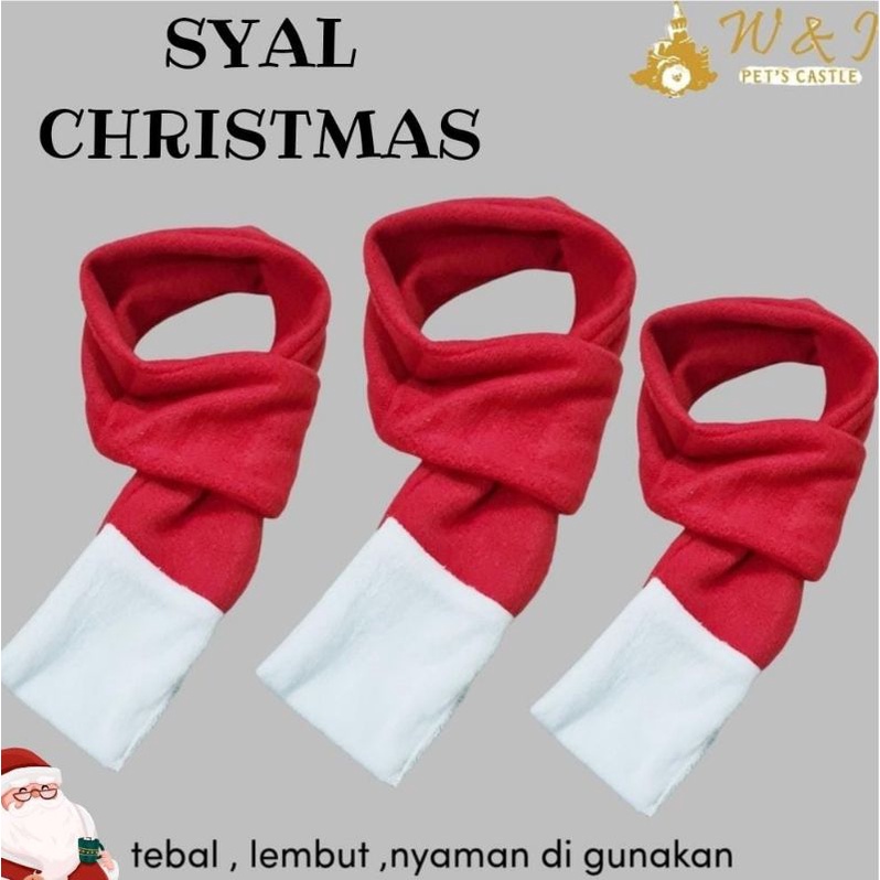 Petscastle - Syal christmas scarf natal anjing kucing hewan peliharaan