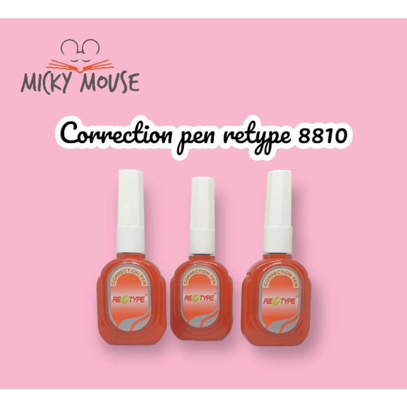 

(1 pcs) correction pen retype 8810 / tip x cair / tipx