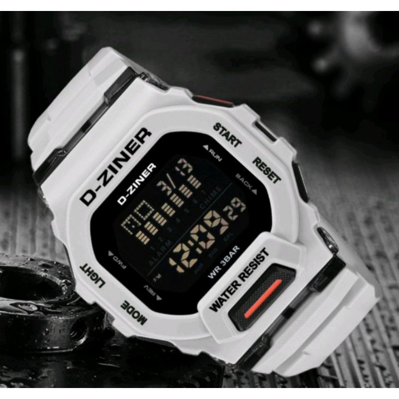 Jam tangan  Dziner Anak/Jam Tangan Pria Dziner original 8312 Rubber Free Box