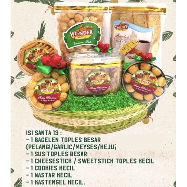 

[BACA DESKRIPSI] PARCEL HAMPERS ROTI KUE LEBARAN IDUL FITRI NATAL IMLEK 2023 WONDER BAKERY SOLO