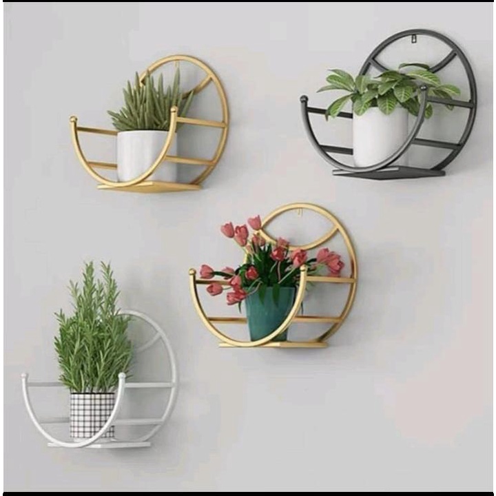 Rak Bunga Dinding Besi