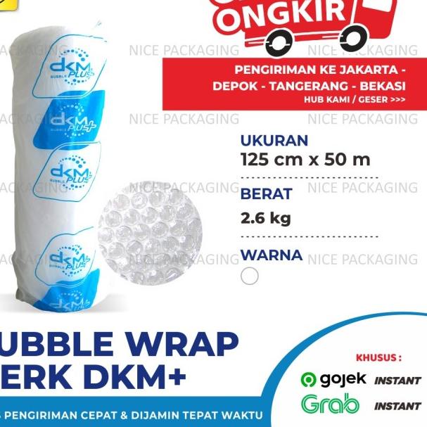 

Plastik bubble uk125cm x 50Mtr Cover Biru