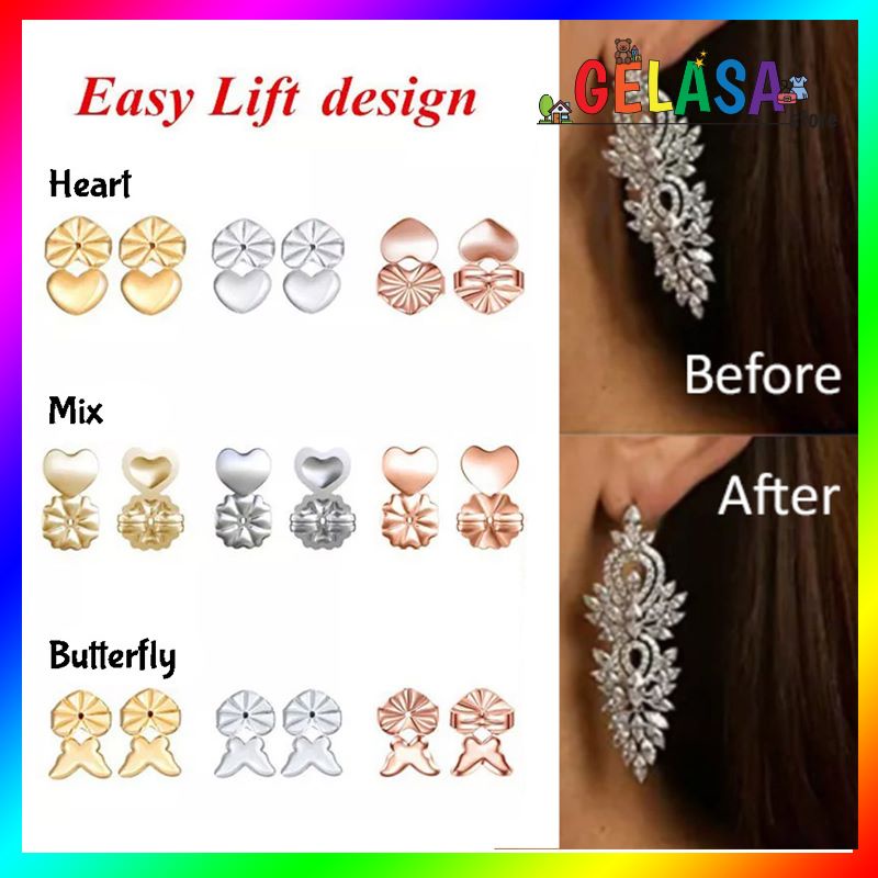 GELASA Penahan Anting Berat Penutup Anting Earring Stopper 2pcs (1 pasang )