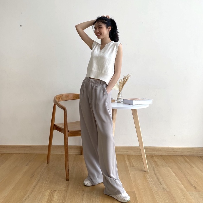 Ambery Formal Pants - Celana High Waist - Celana Panjang Wanita - Celana Anti Kusut - Celana Korea Wanita - Celana Formal / Casual