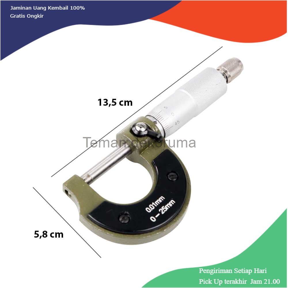 TD-PR2 Mitutoyo Micrometer 0-25 mm 0.01 mm - QST008