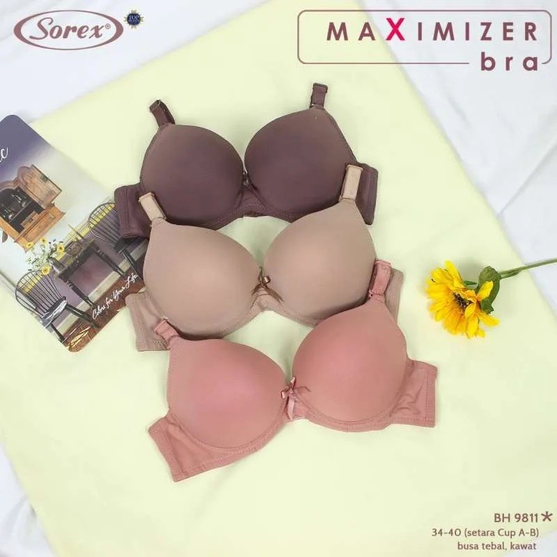 Bh Sorex 9811 Push Up | Bra Busa Tebal Pakai Kawat Kait 2