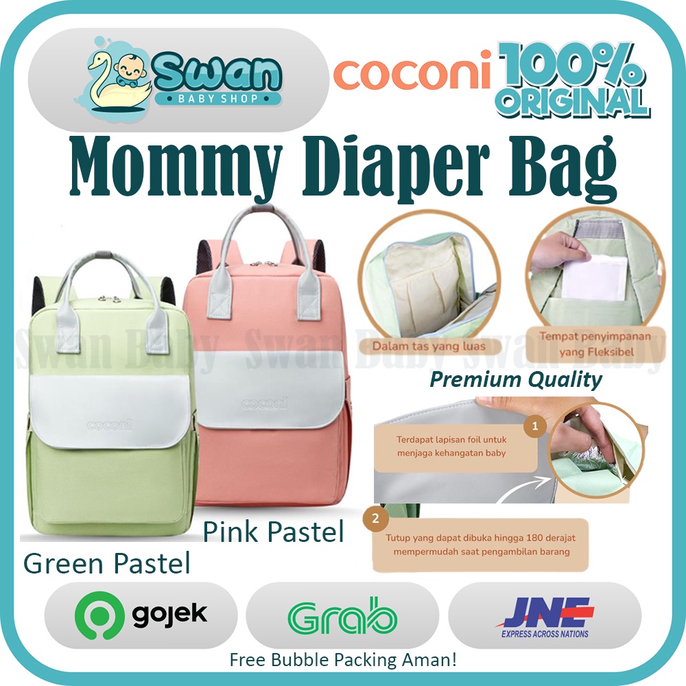 Coconi Mommy Diaper Bag / Tas Ransel Perlengkapan Bayi