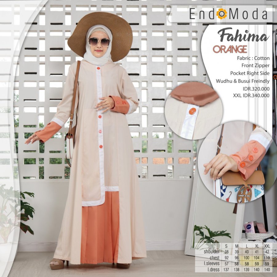 Terbaru Gamis Endomoda Fahima Dress / Pakaian Gamis New Endomoda EN Fahima 2022