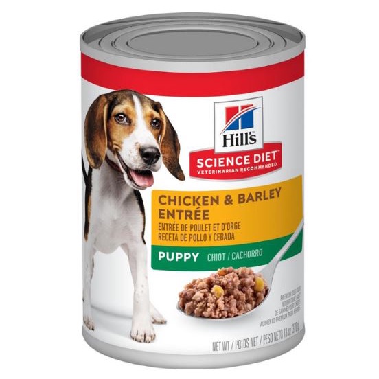 Science Diet Puppy Chicken &amp; Barley 370GR Makanan Kaleng Basah Anjing Canned Dog Food