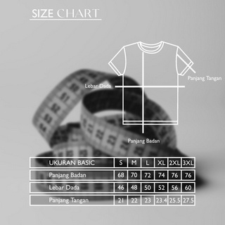 Bajubaja basic tshirt lengan pendek cotton combed 24s unisex - D